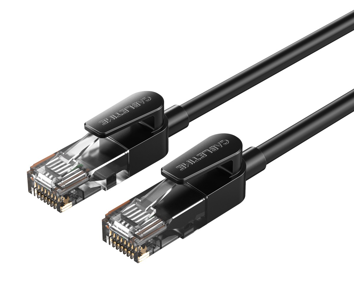 CABLETIME καλώδιο δικτύου CT-CAT6U, CAT 6 UTP, 250 MHz, CCA, 1m, μαύρο