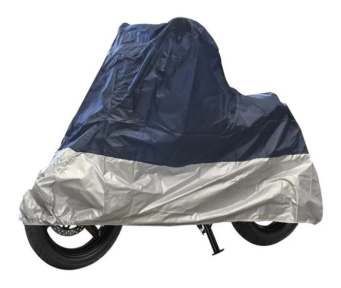PROPLUS κουκούλα μηχανής 610257 με θήκη, XL 246x104x127cm, μπλε/ασημί