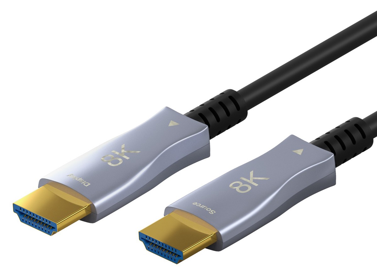 GOOBAY καλώδιο HDMI 2.1 65560 με Ethernet, AOC, 8K/60Hz, 48 Gbps, 30m, μαύρο