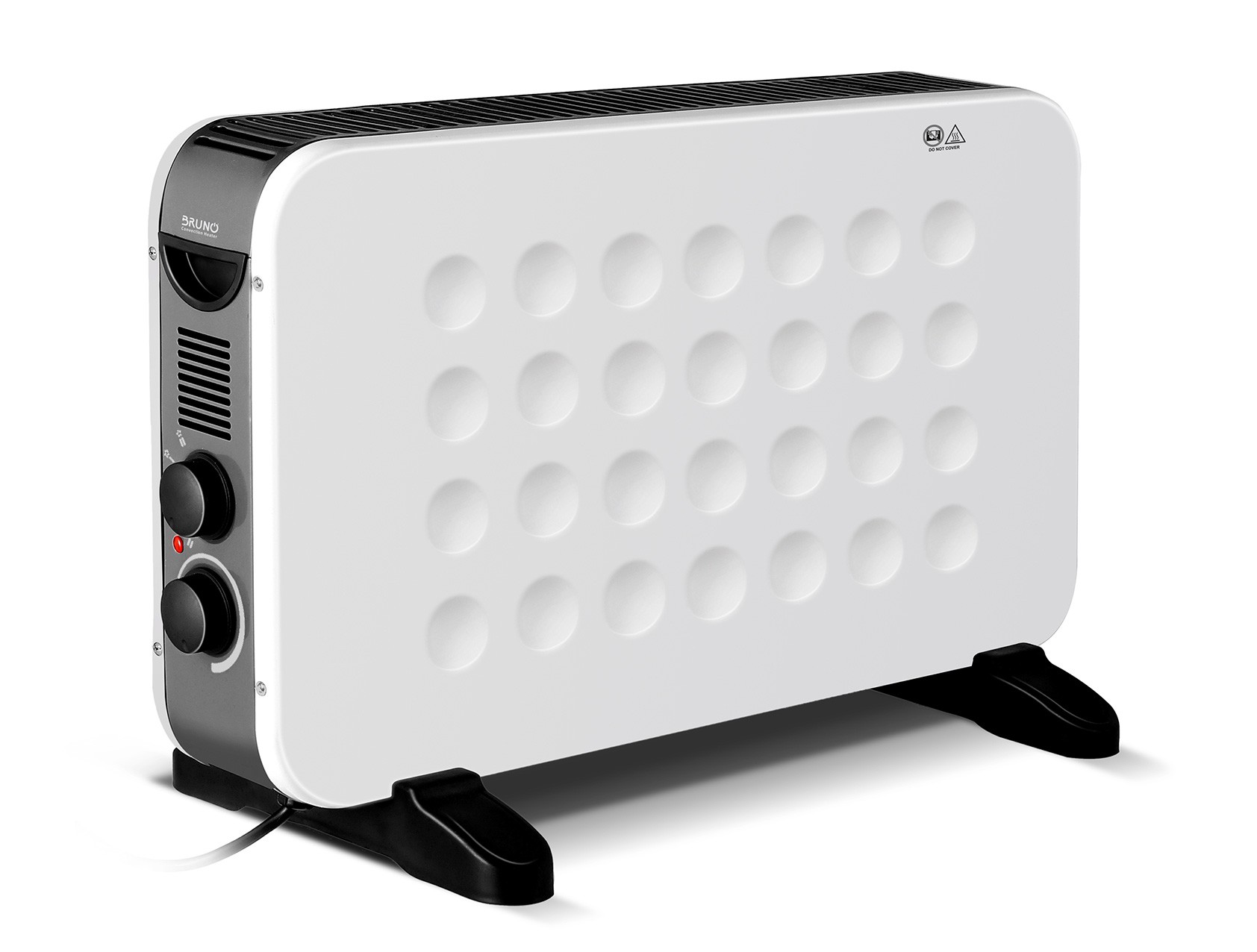 BRUNO θερμοπομπός BRN-0206, 2000W, με θερμοστάτη & ανεμιστήρα, λευκός