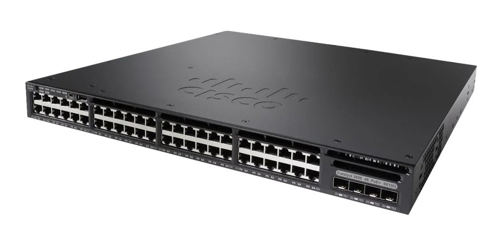 CISCO used Switch Catalyst WS-C3650-48PD-S, 48x 10/100/1000 POE+, 1x PSU