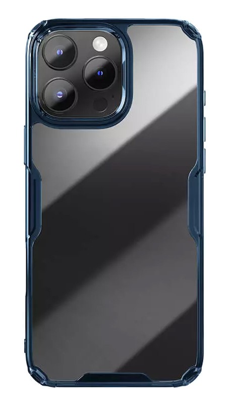 NILLKIN θήκη Nature TPU Pro για iPhone 16 Pro, διάφανη-μπλε
