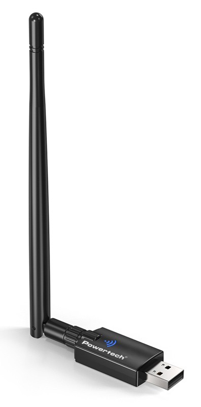POWERTECH ασύρματος USB αντάπτορας δικτύου & Bluetooth 5.3 PT-1386, 900Mbps WiFi 6