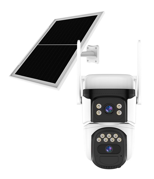 VSTARCAM smart ηλιακή κάμερα CB621DR, dual lens, 3MP, WiFi, SD, PTZ, IP66