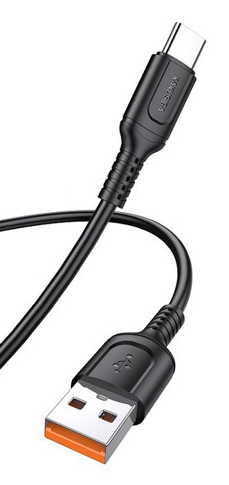 KAKUSIGA καλώδιο USB-C σε USB-C KSC-970, 60W, 480Mbps, 1m, μαύρο