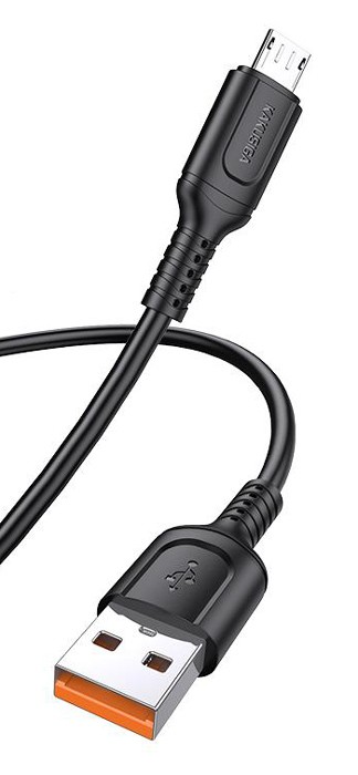 KAKUSIGA καλώδιο micro USB σε USB KSC-805, 2.4A, 480Mbps, 1m, μαύρο