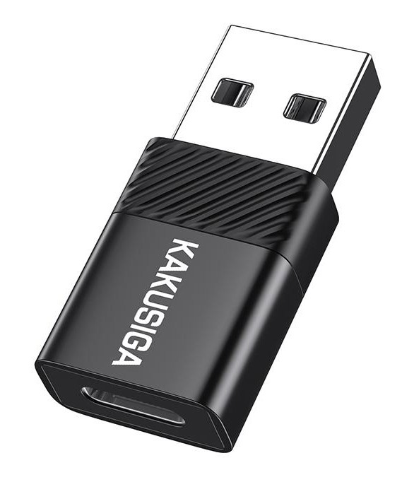 KAKUSIGA αντάπτορας USB-C σε USB KSC-1407, 480Mbps, 60W, μαύρος