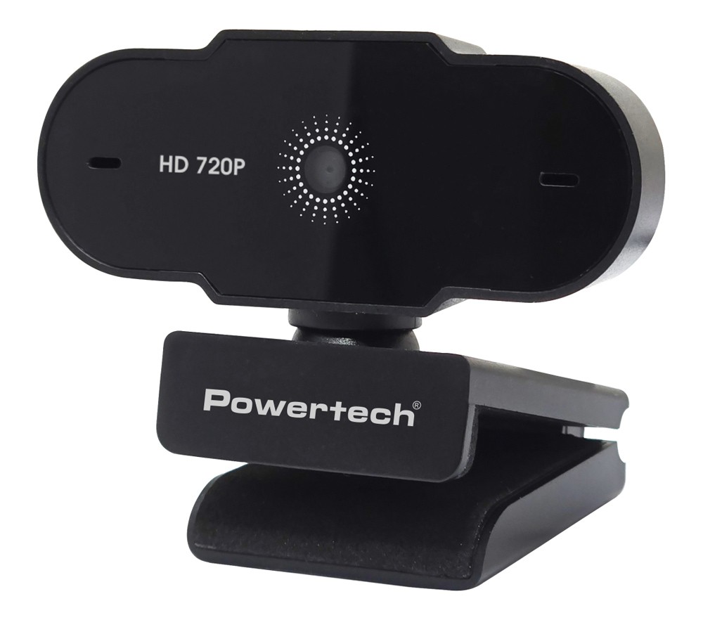 POWERTECH web camera PT-1426, 0.9MP, 720p HD, fixed εστίαση, 1.5m, μαύρη