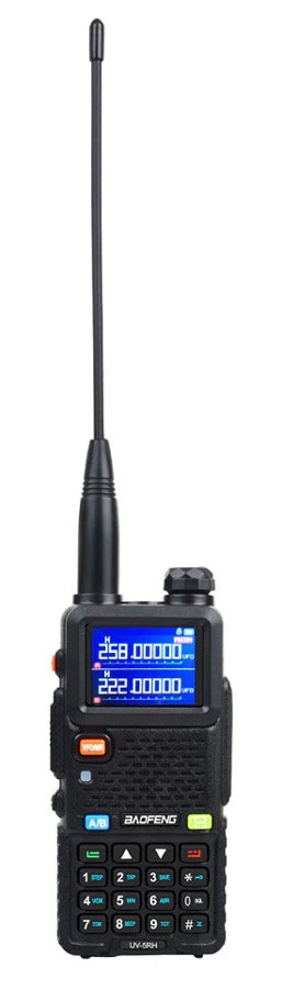 BAOFENG ασύρματος πομποδέκτης UV-5RH, VHF/UHF, 10W, μαύρος