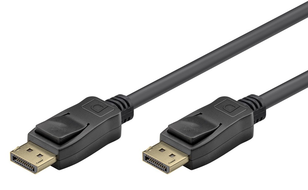 GOOBAY καλώδιο DisplayPort 74759, VESA Certified, 16K/60Hz, 80 Gbps, 1m, μαύρο