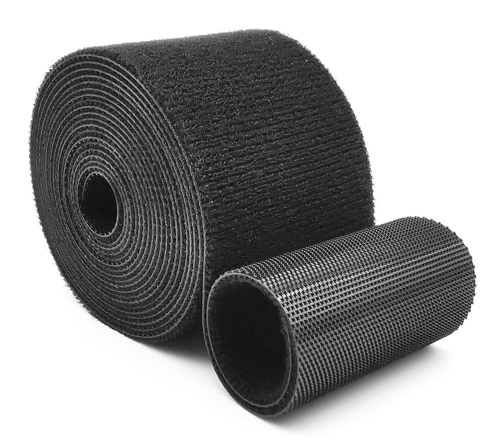 POWERTECH ταινία τύπου velcro TIES-080, 48mm, 5m, μαύρη