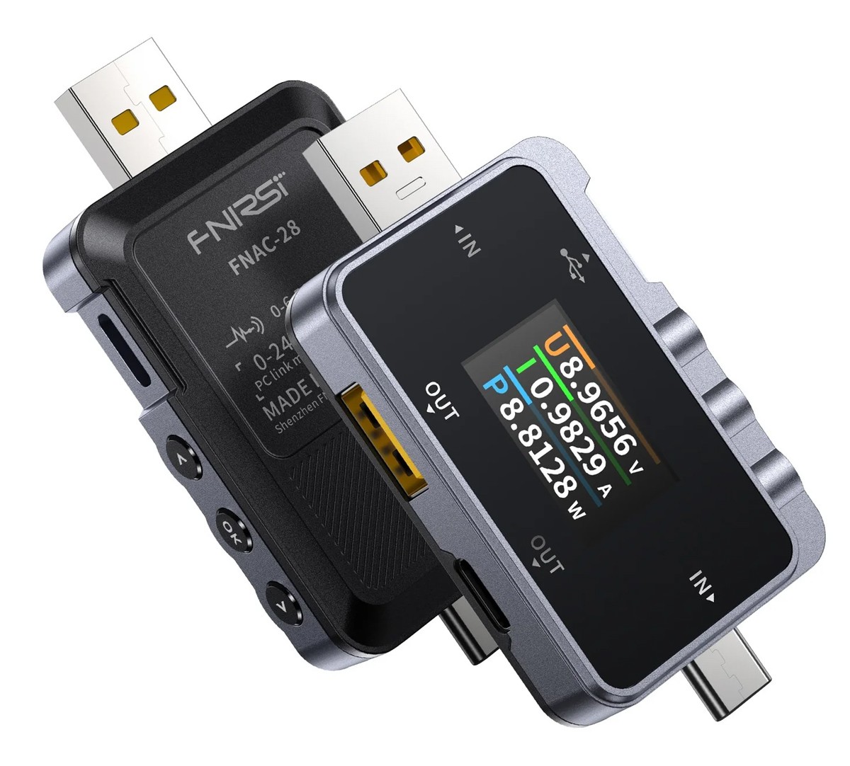 FNIRSI USB tester φόρτισης FNAC-28, USB & USB-C