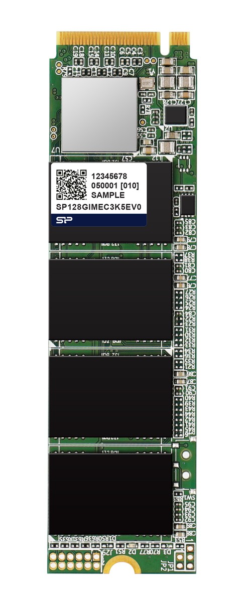 SILICON POWER industrial SSD NVMe PCIe Gen3x4 M.2 2280 MEC3K0E, 128GB, 2.600/2.000MBps, 3D TLC, -20~75 °C