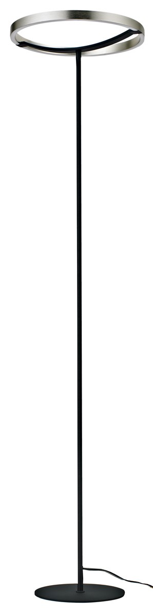 POWERTECH LED φωτιστικό δαπέδου HLL-0204, 42W, 4000K, Φ38x157cm, ασημί/μαύρο