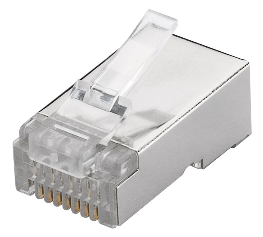 GOOBAY βύσμα RJ45 93829, CAT 6 STP, μεταλλικό, 10τμχ