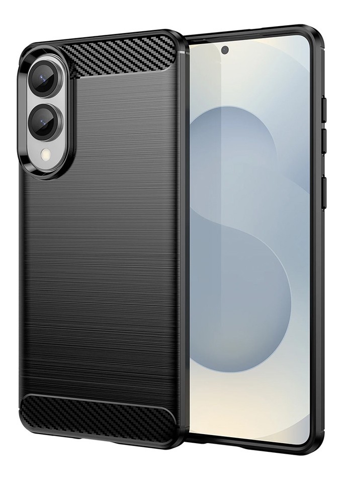 POWERTECH Θήκη Carbon MOB-2009 για Samsung S25 Edge, μαύρη
