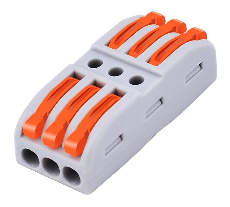 POWERTECH κλέμα σύνδεσης καλωδίων TOOL-0104, 3pin προς 3pin, 10τμχ