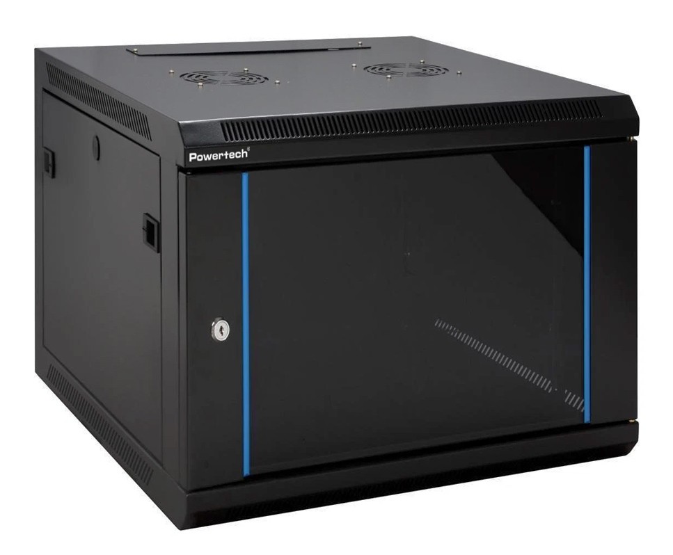 POWERTECH επιτοίχια καμπίνα rack 19" NETW-0038, 600 x 450 x 500mm, 9U