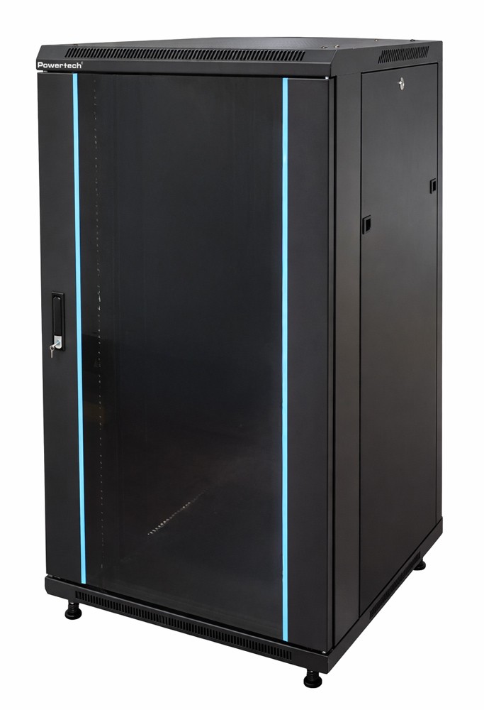 POWERTECH επιδαπέδια καμπίνα rack 19" NETW-0040, 600 x 800 x 1166mm, 22U