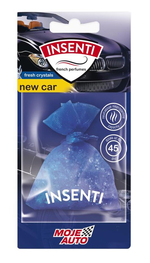 MOJE AUTO κρεμαστό αρωματικό αυτοκινήτου 15-002, new car, crystals 20g