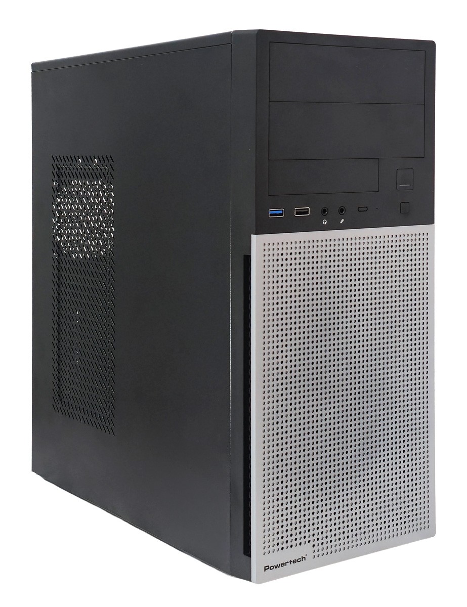 POWERTECH PC Case PT-1563 με 550W PSU, ATX Midi, 376.6x175x408.5mm, μαύρο
