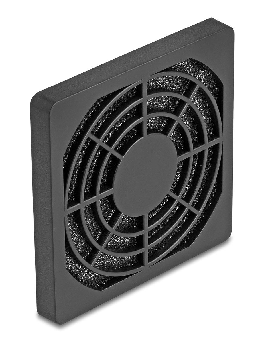DELOCK σχάρα για 60mm ανεμιστήρα 67310 με φίλτρο σκόνης, πλαστική, μαύρη
