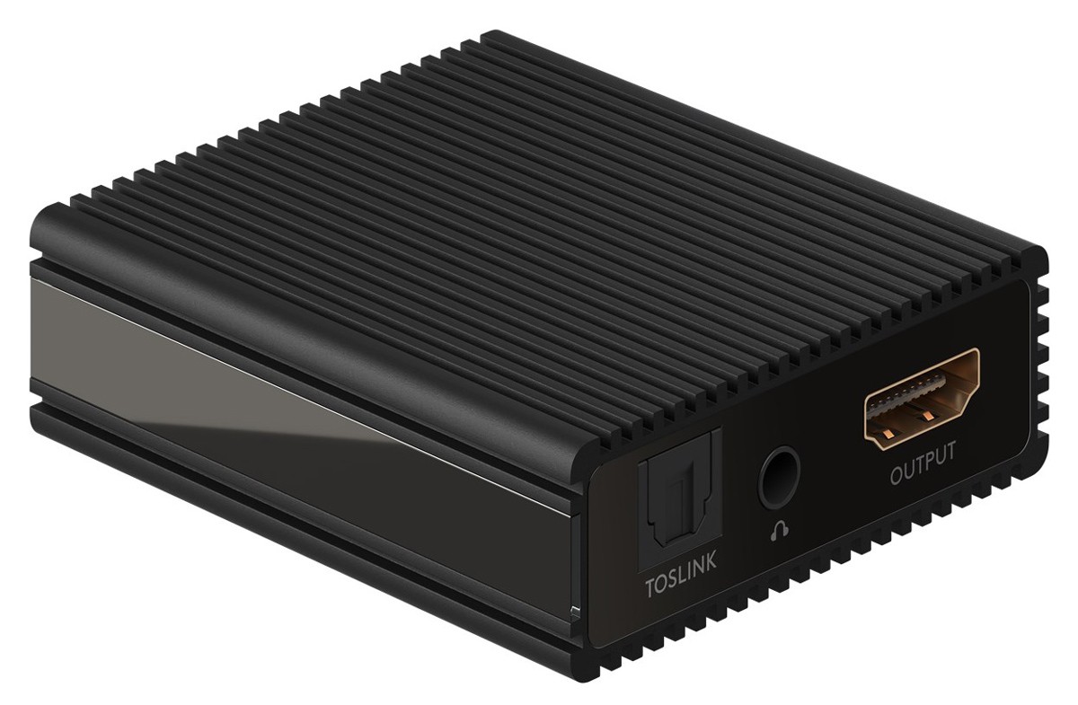 GOOBAY HDMI audio extractor 79138, 4K/30Hz, μαύρο