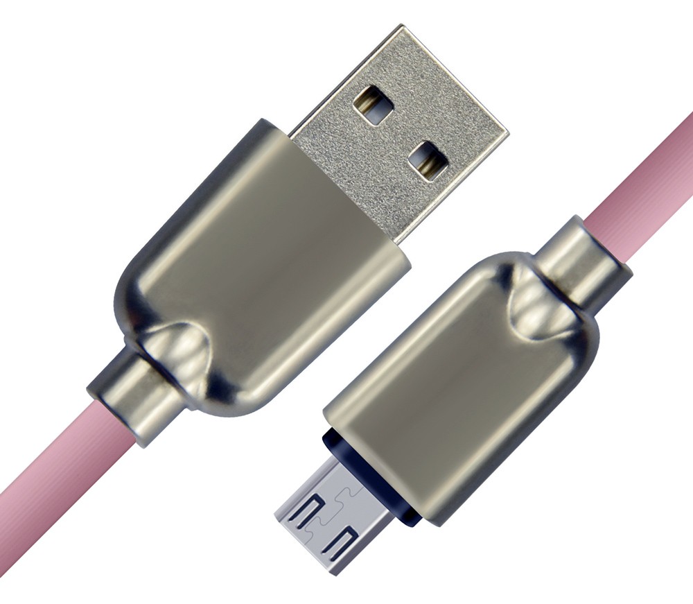 CABLETIME καλώδιο micro USB σε USB CT-PE32-ZFMC, 2A, 480Mbps, 1m, ροζ