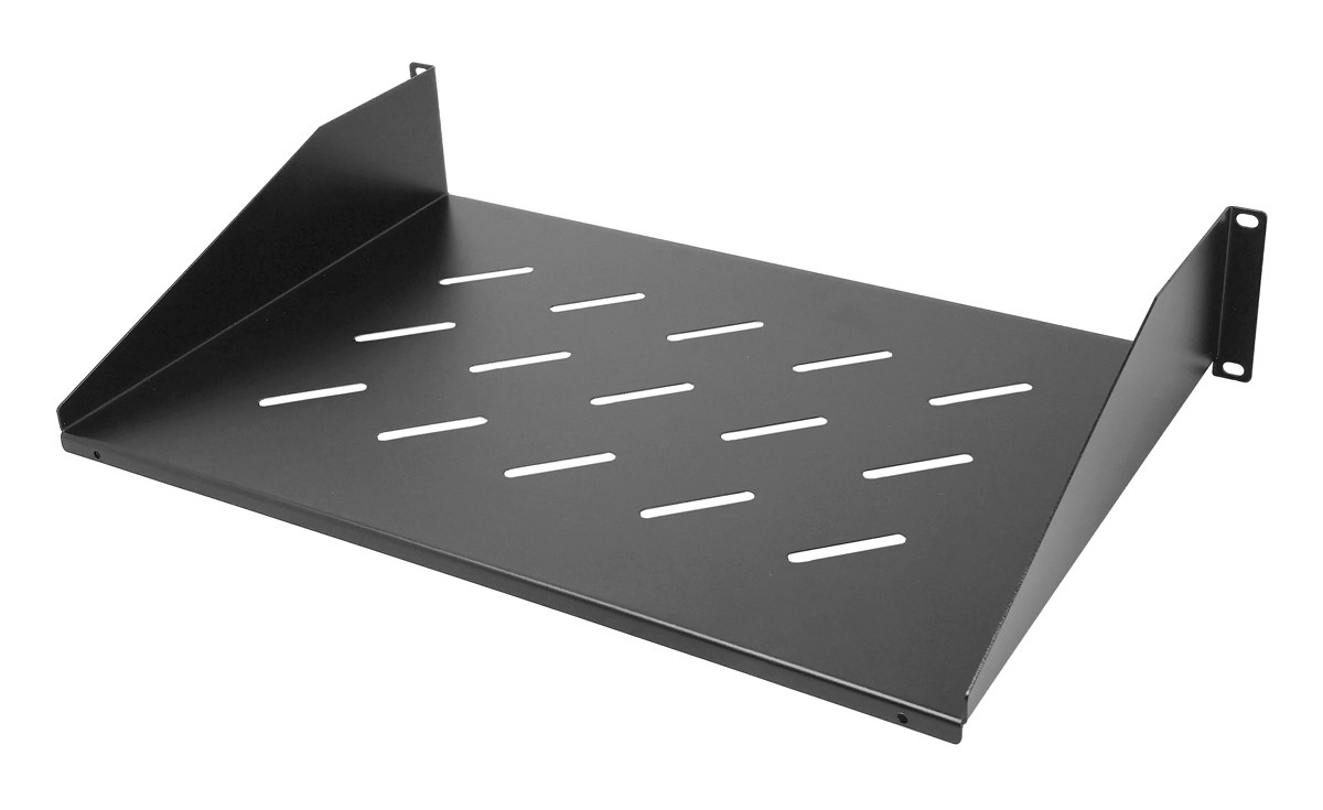 POWERTECH σταθερό ράφι για rack 19" NETW-0053, 2U, βάθος 300mm, μαύρο