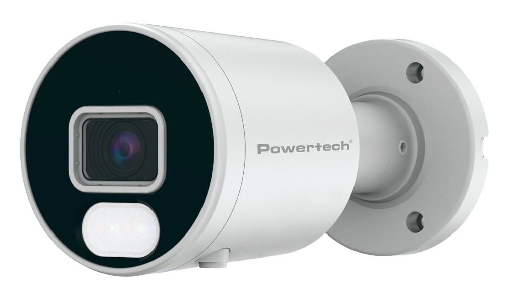 POWERTECH IP κάμερα PT-1592 με μικρόφωνο & Full Color λειτουργία, 4MP, 2.8mm, PoE, IP67