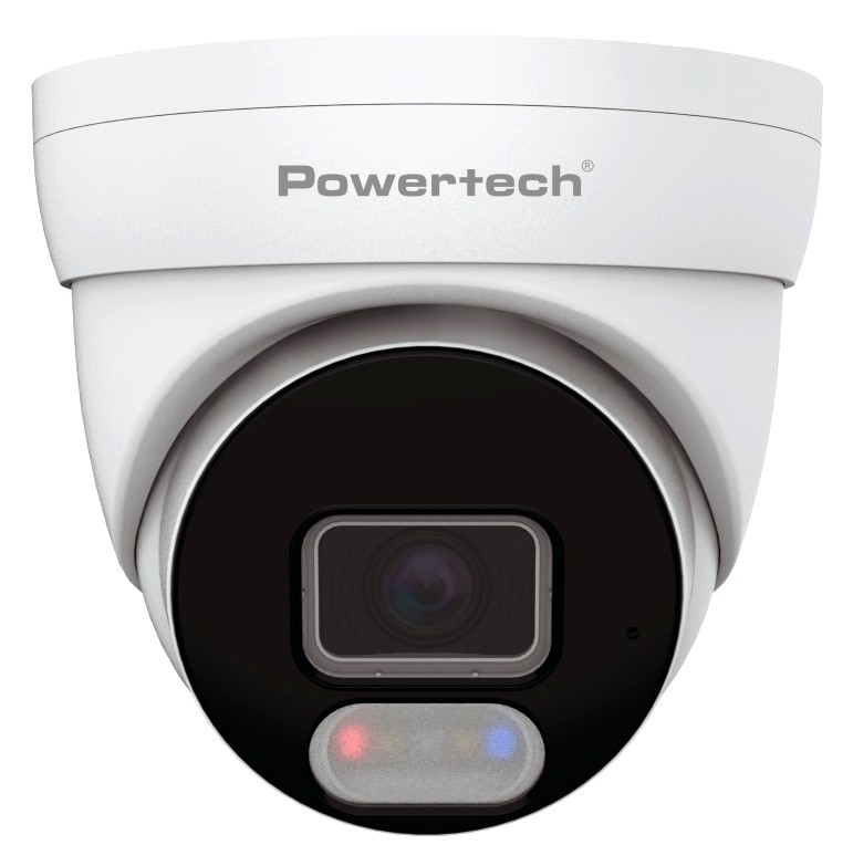 POWERTECH IP κάμερα PT-1593 με μικρόφωνο & Full Color λειτουργία, 8MP, 2.8mm, PoE, IP67
