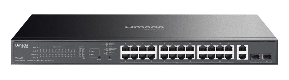 TP-LINK easy managed switch ES228GP, 28x Gigabit θύρες, PoE+, V1.0