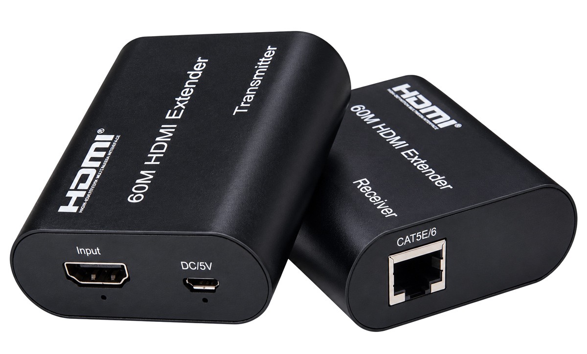 POWERTECH HDMI video extender CAB-H204 μέσω καλωδίου RJ45, 1080p/60Hz, με loop, έως 120m