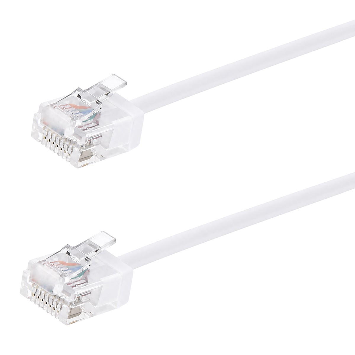 POWERTECH καλώδιο δικτύου CAB-N470, Cat 6A U/UTP, ultra slim, copper, 500MHz, 1m, λευκό