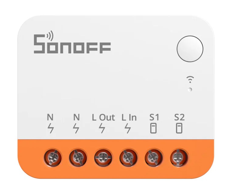 SONOFF smart διακόπτης MINIR4, 2 κανάλια, WiFi, 10A, λευκός