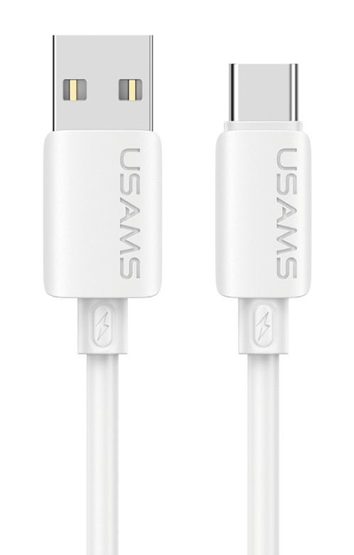 USAMS καλώδιο USB-C σε USB SJ786, σιλικόνης, 3A, 480Mbps, 1m, λευκό