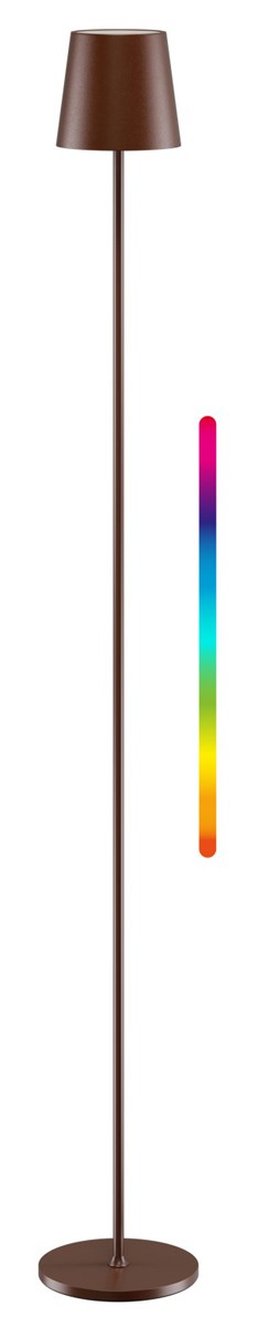 GOOBAY επιτραπέζιο φωτιστικό 76574, RGBW, dimmable, επαναφορτιζόμενο, έως 122.3cm ύψος, χάλκινο