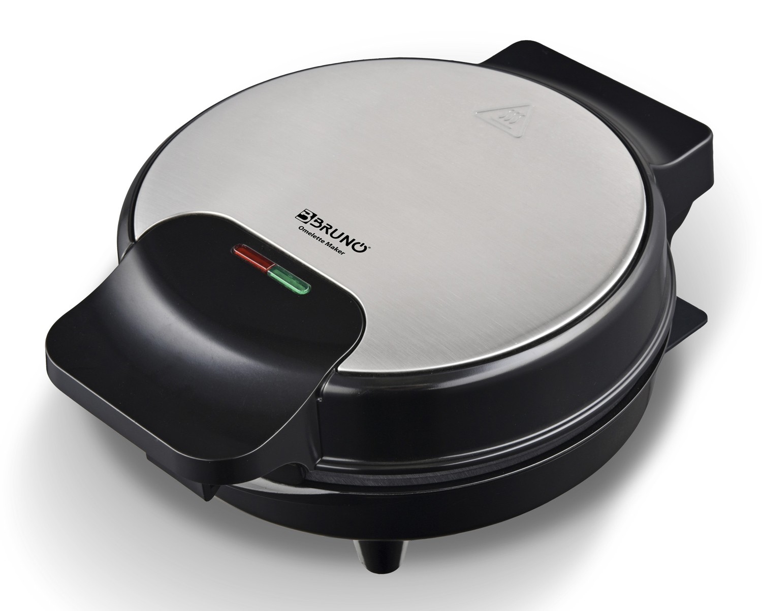 BRUNO ομελετιέρα BRN-0317, 1000W, στρόγγυλη 19cm, βαθιά, inox-μαύρη