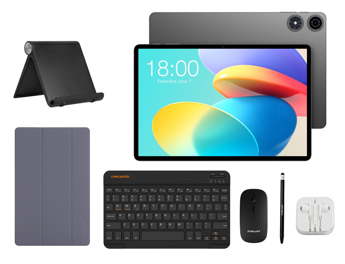 TECLAST tablet T50 Plus με πληκτρολόγιο/στυλό αφής/θήκη, 10.95", 8/128GB, 4G, Android 16, 8000mAh, γκρι