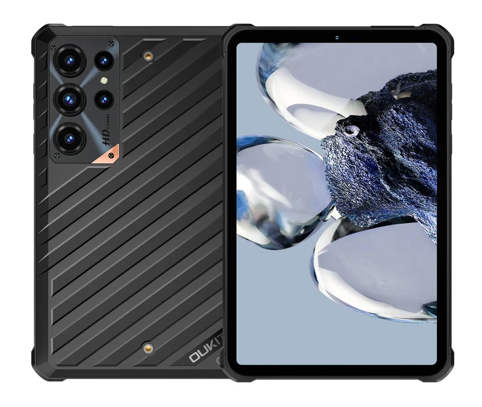 OUKITEL tablet RT11, 8", 8/128GB, 10000mAh, 5G, IP68/IP69K/MIL-STD-810H, μαύρο