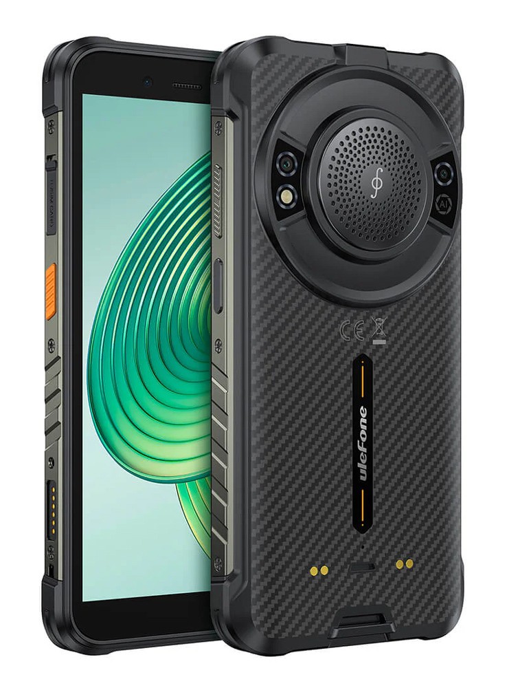 ULEFONE smartphone RugKing με ηχείο 3.5W, 5.99", 8/128GB, 9600mAh, IP68/IP69K/MIL-STD-810H, μαύρο