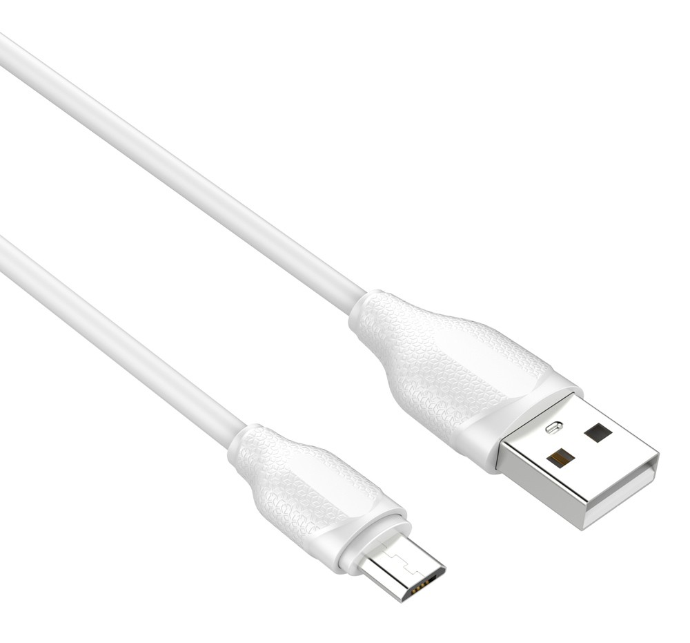 LDNIO καλώδιο Micro USB σε USB LS371, 2.1A, 1m, λευκό