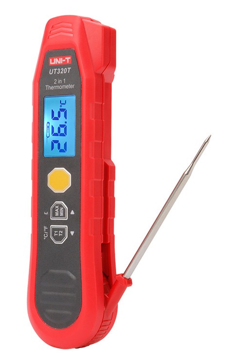 UNI-T ψηφιακό θερμόμετρο 2 in 1 UT320T, -40~300 °C, IP54