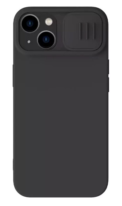 NILLKIN θήκη CamShield Silky Silicone για iPhone 15 Plus, μαύρη