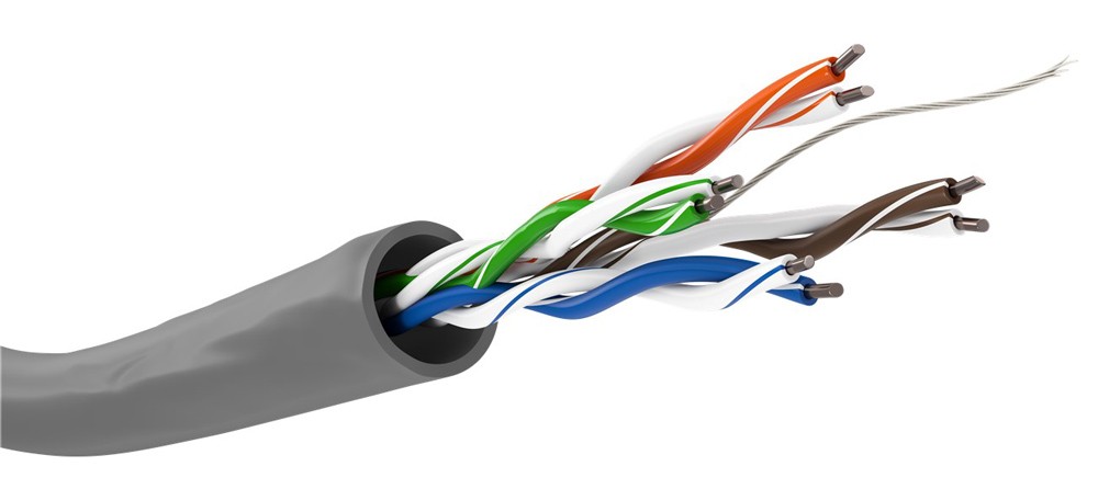 GOOBAY καλώδιο δικτύου 95410, CAT 5e U/UTP, CCA, 305m, γκρι