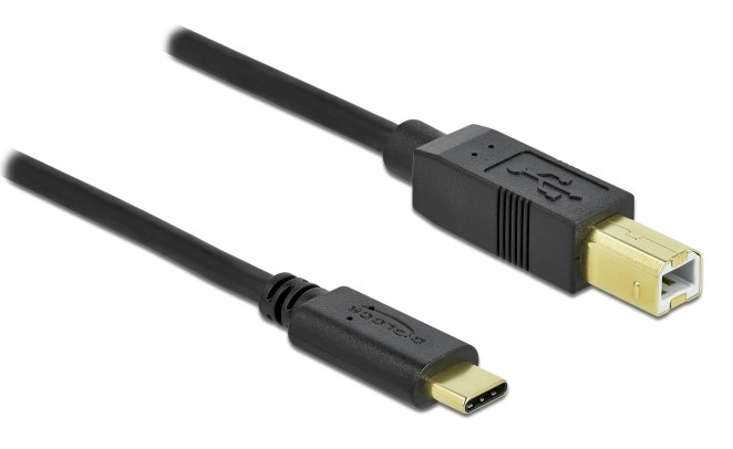 DELOCK καλώδιο USB-C σε USB Type B 83330, 2m, μαύρο