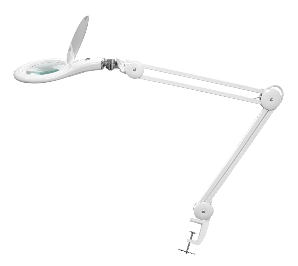 PROSKIT μεγεθυντικός φακός MA-1209LI με σφιγκτήρα, LED, 5D 2.25x, λευκός