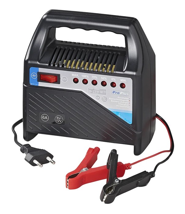 PROPLUS φορτιστής μπαταρίας αυτοκινήτου 550097, 6V/12V, 6A
