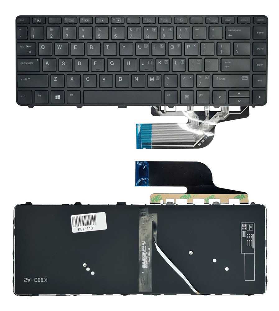 Πληκτρολόγιο για HP ProBook 640 G3/G2 KEY-113 με backlight, μαύρο