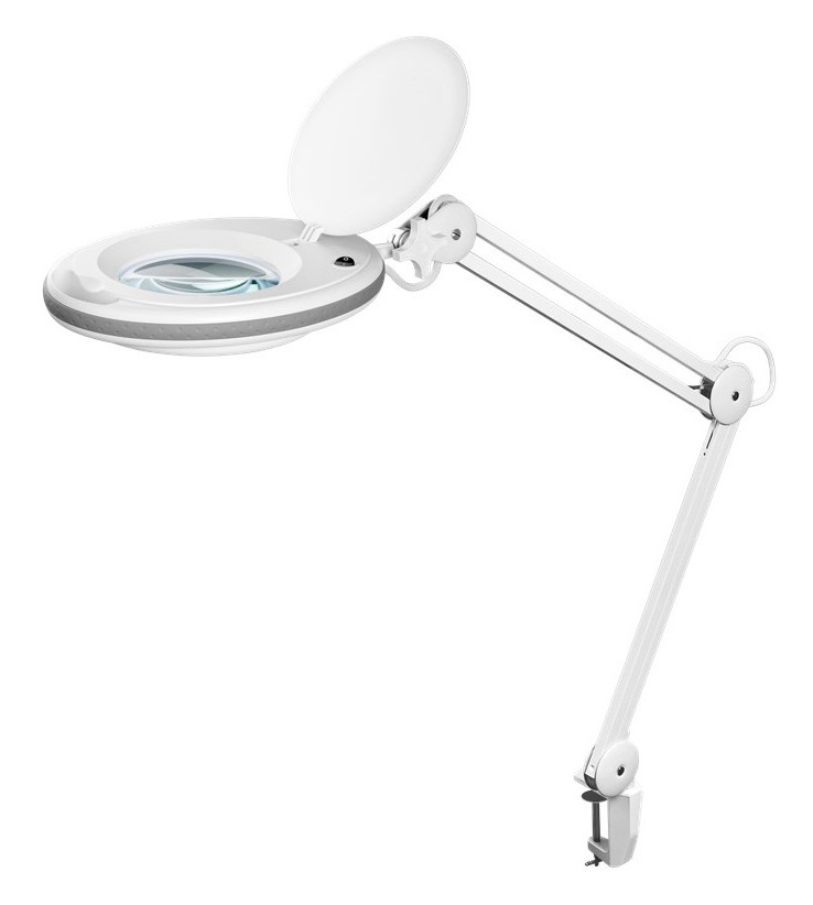 GOOBAY μεγεθυντικός φακός 60361 με σφιγκτήρα, LED, 3 διόπτρες, λευκός